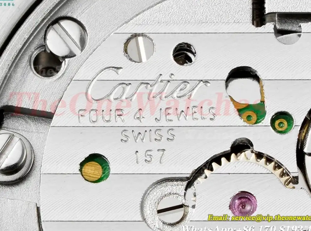 30mm Cartier Pasha RG De AF Black Quartz LE White Ladies Dial 0324